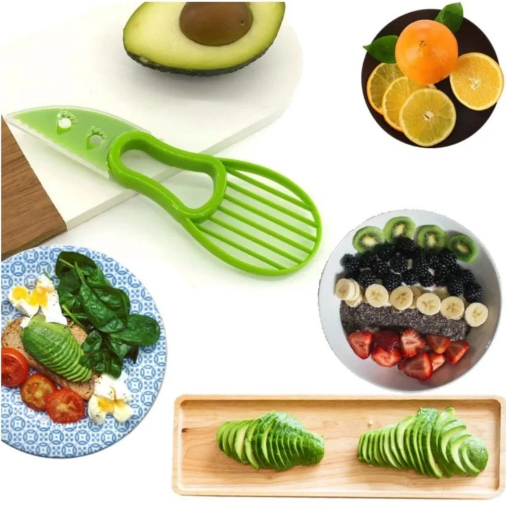 NEW Multi-Function Green Avocado Slicer Tool - Picture 2 of 13